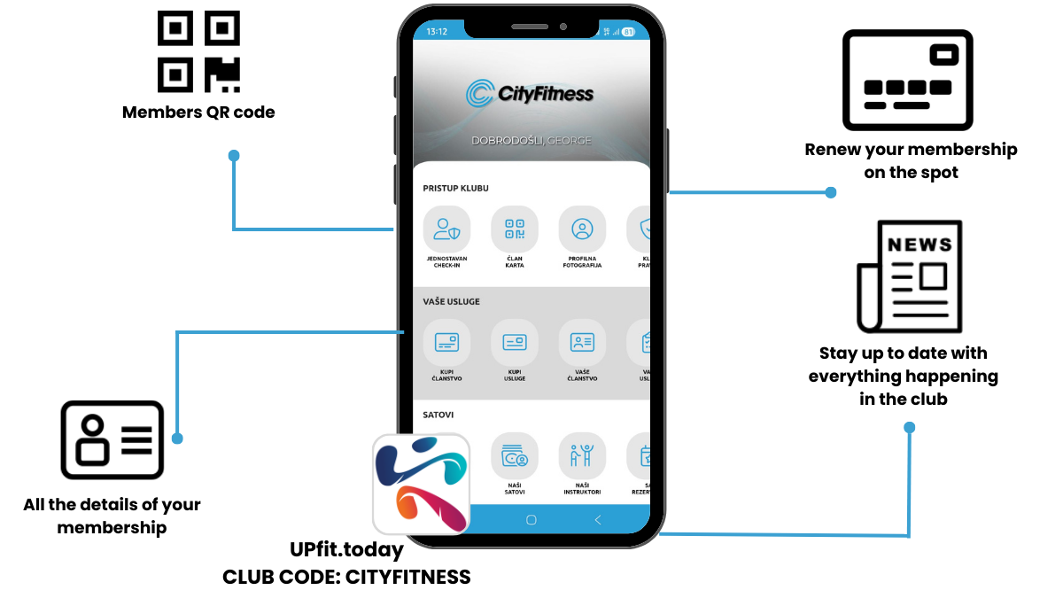 City Fitness aplikacija