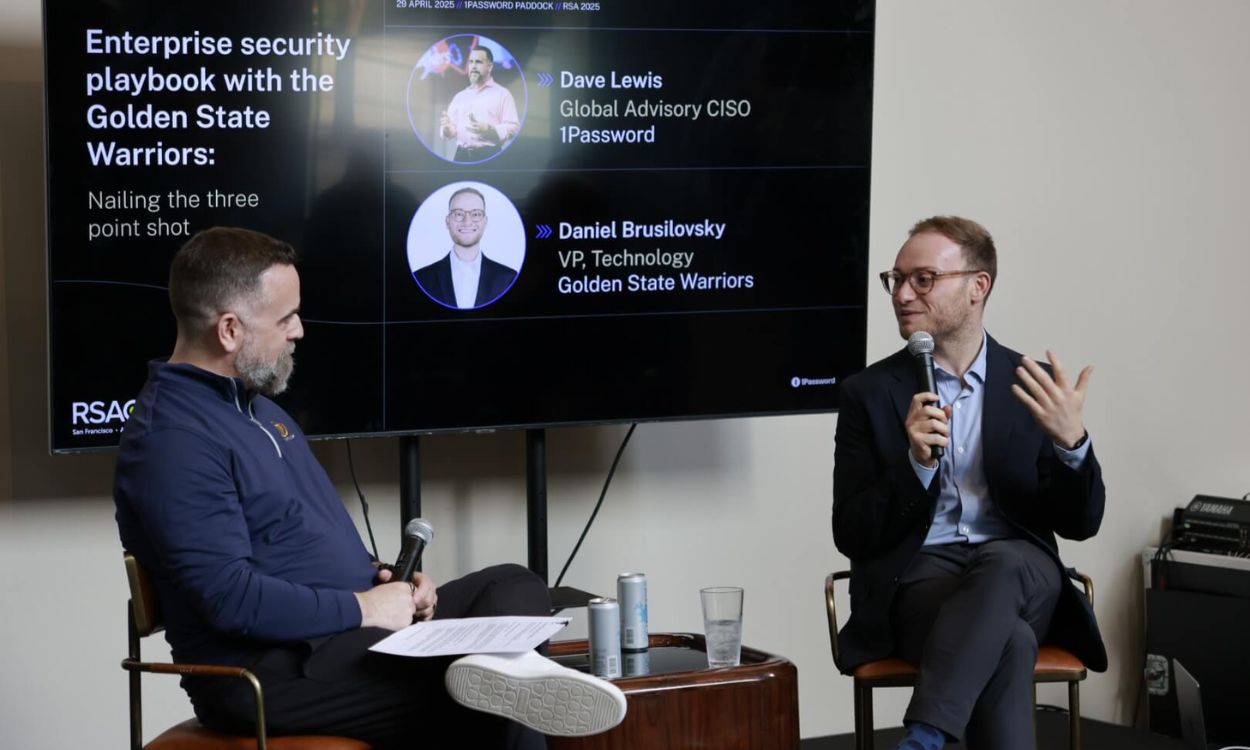 A photo from the Golden State Warriors session with 1Password.