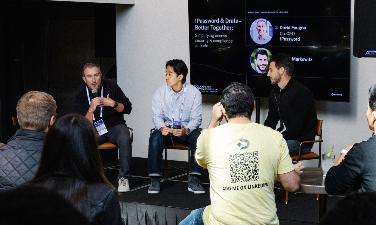 A photo from the session 1Password and Drata hosted together.