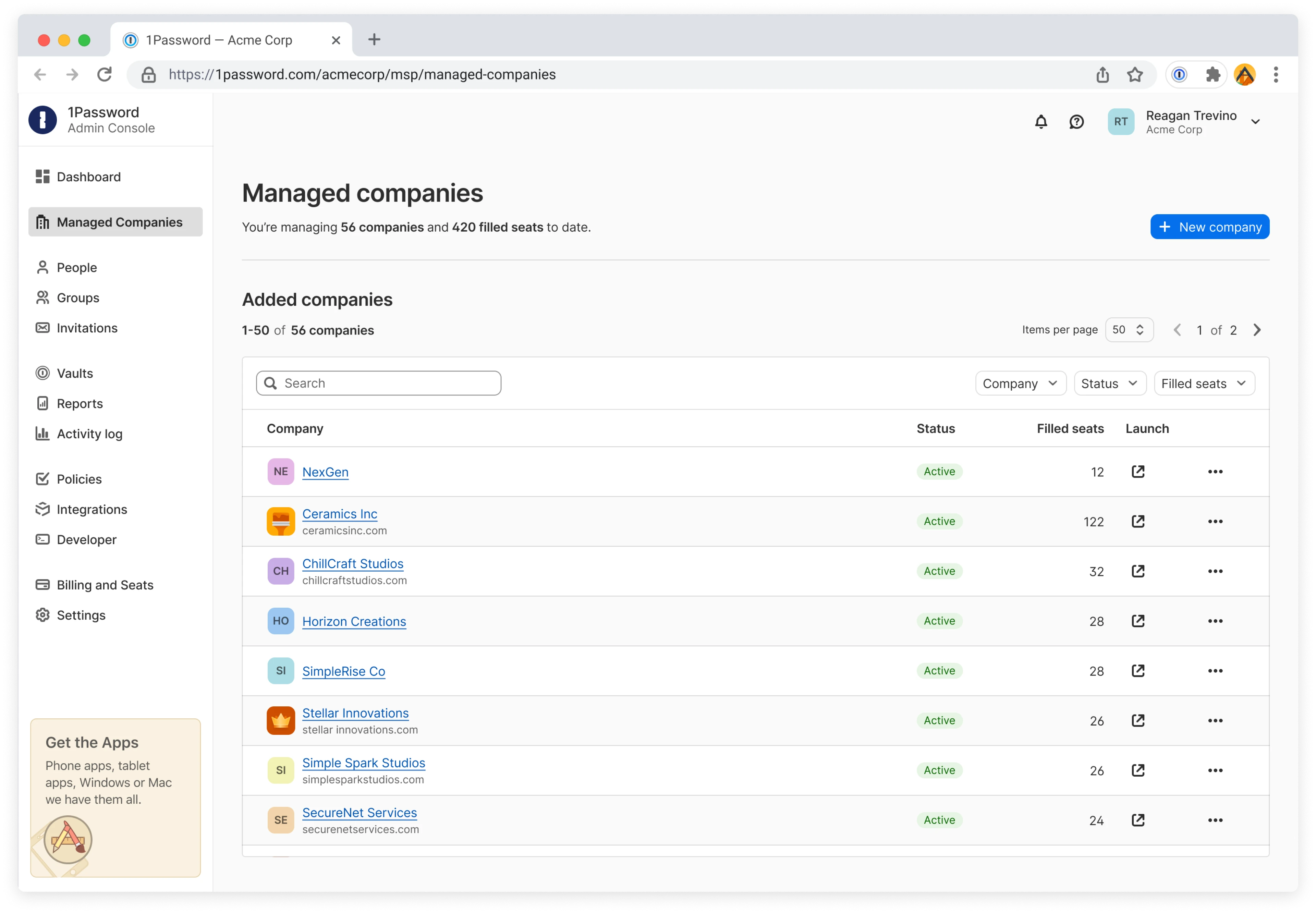 Image 1 - Now available via Renaissance: 1Password Enterprise Password Manager – MSP Edition