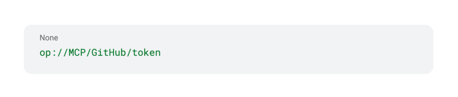 In Runlayer's Server Inputs UI, enter an op:// reference for any credential field:
