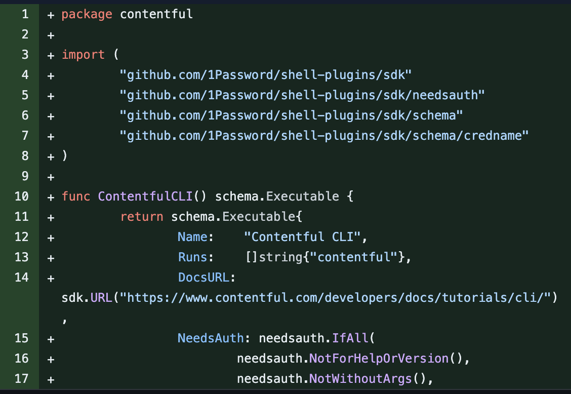 Code snippet from Maniraja Vela Manoharan in the 1Password Hackathon