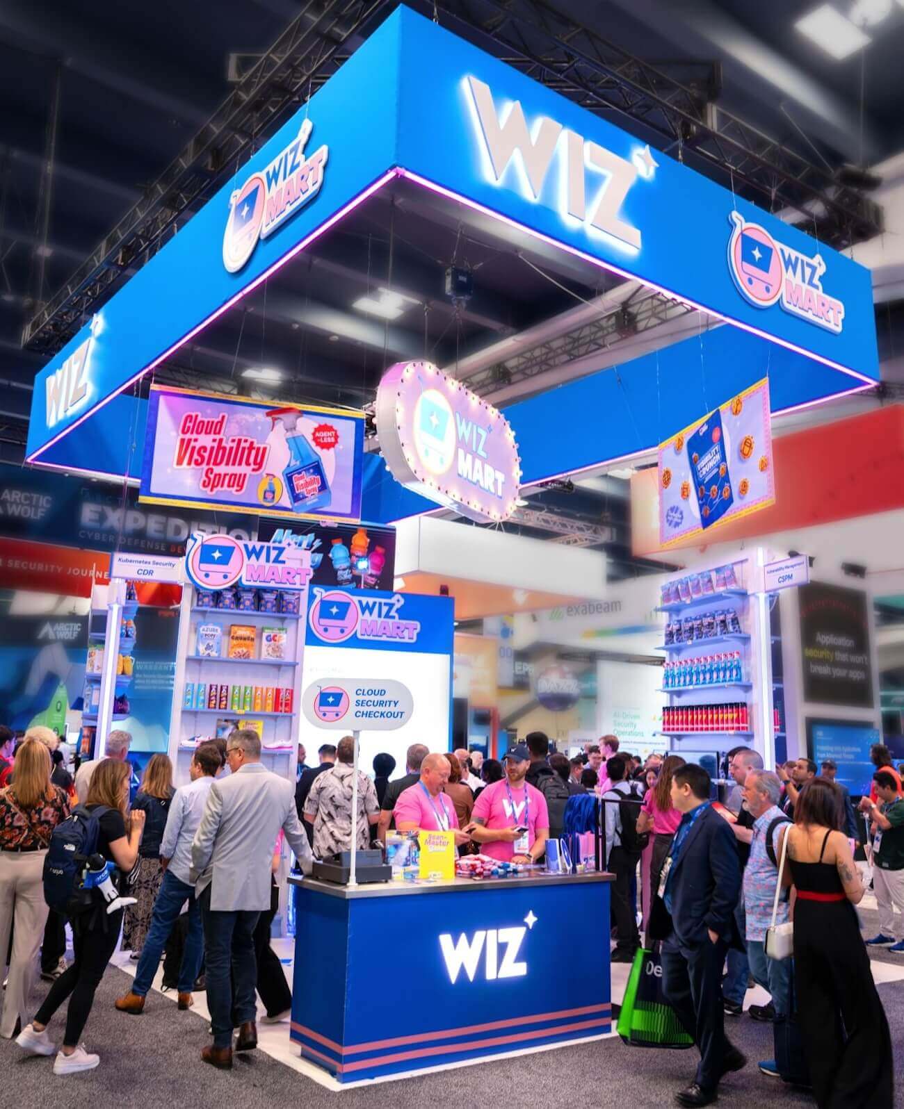 Wiz's grocery store-inspired booth at RSA Conference 2024.