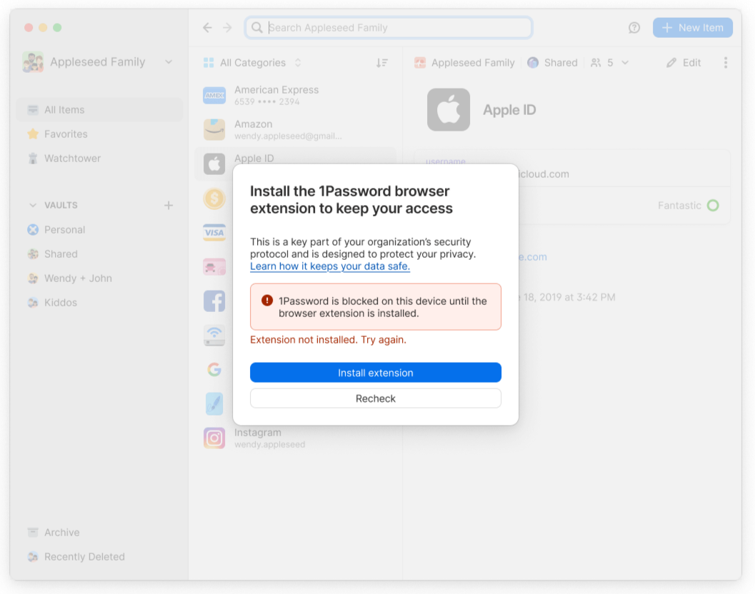Snooze period ends, and user access is blocked.
