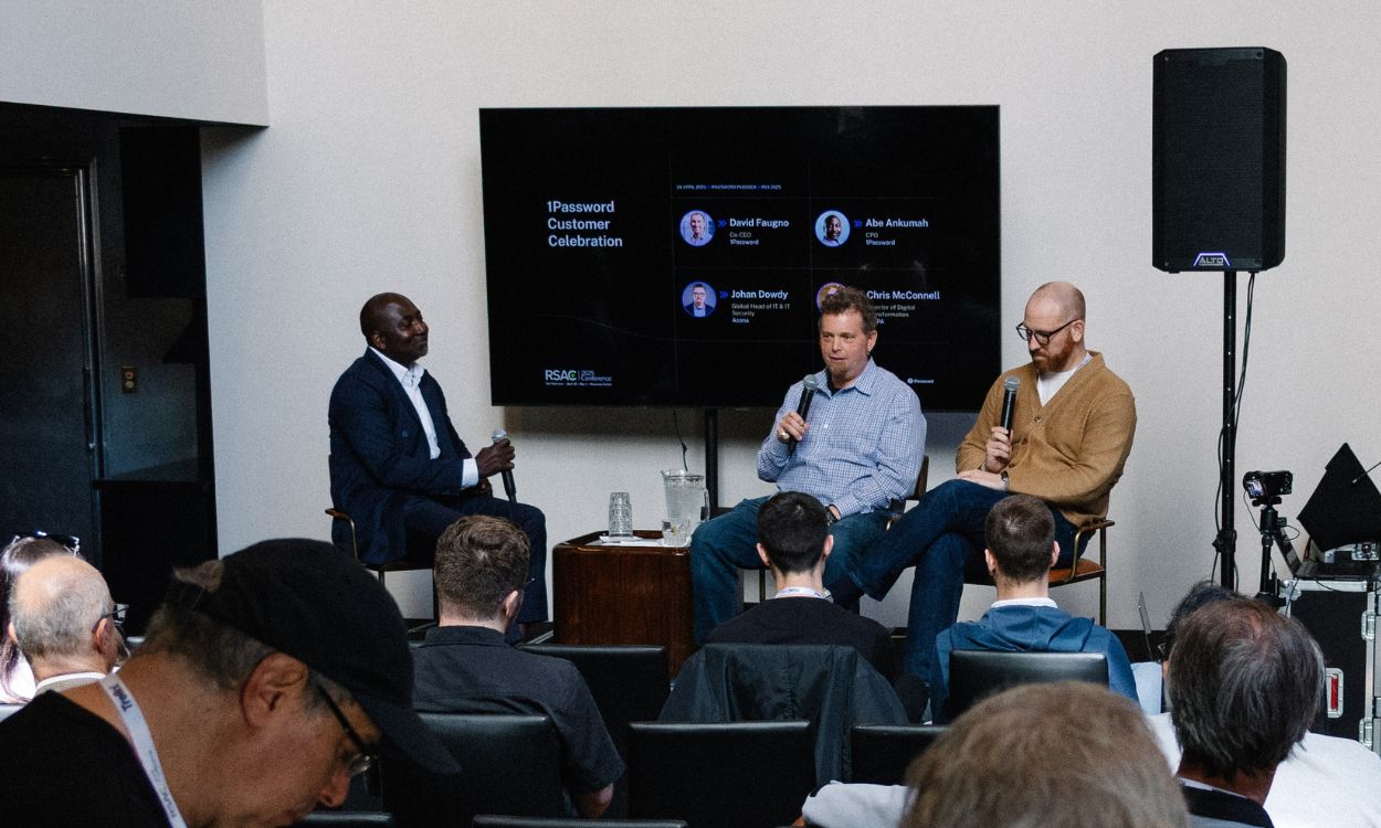 A photo from the 1Password customer celebration event.