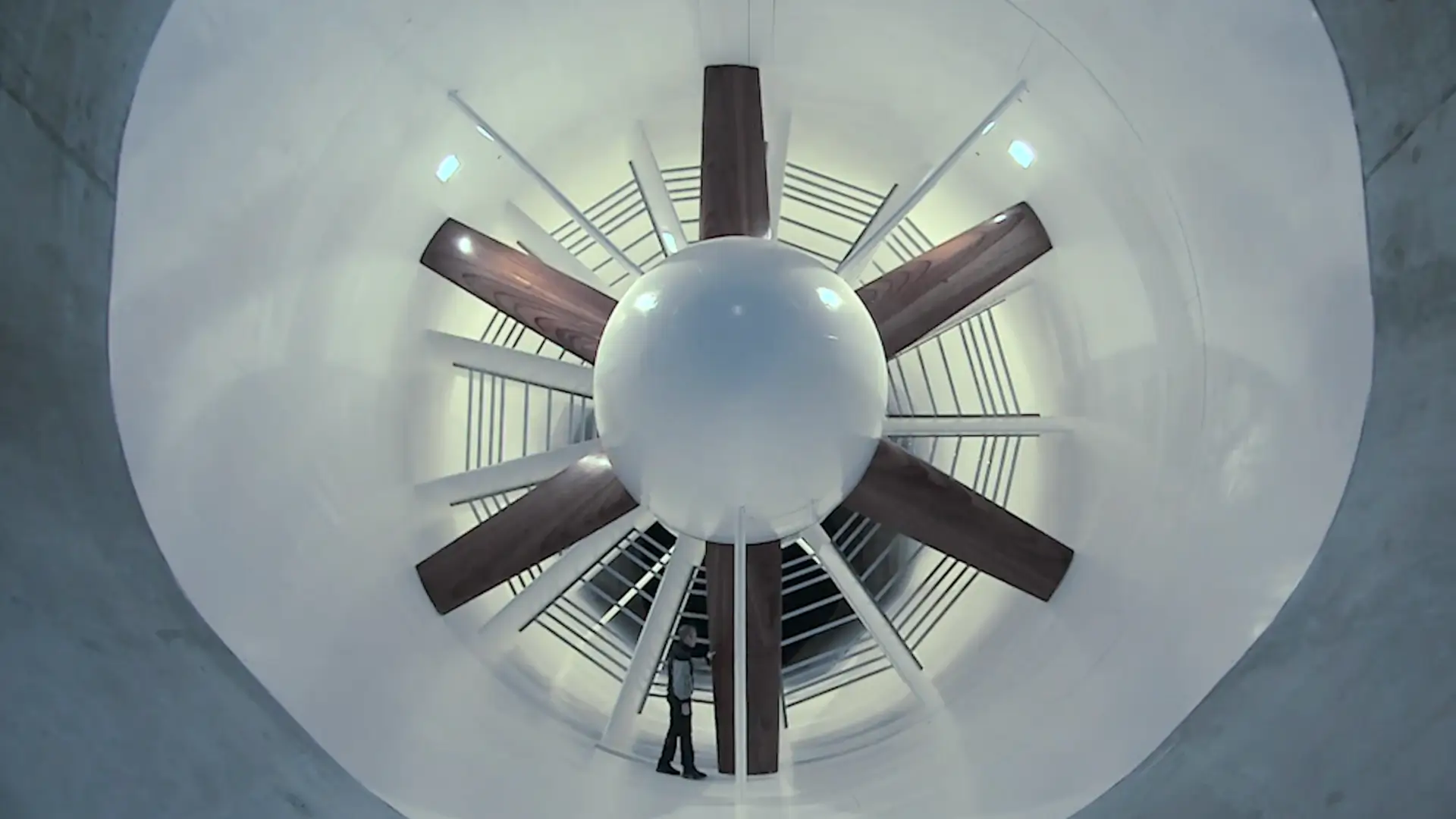 An Oracle Red Bull Racing engineer prepares the wind tunnel aerodynamics facility.