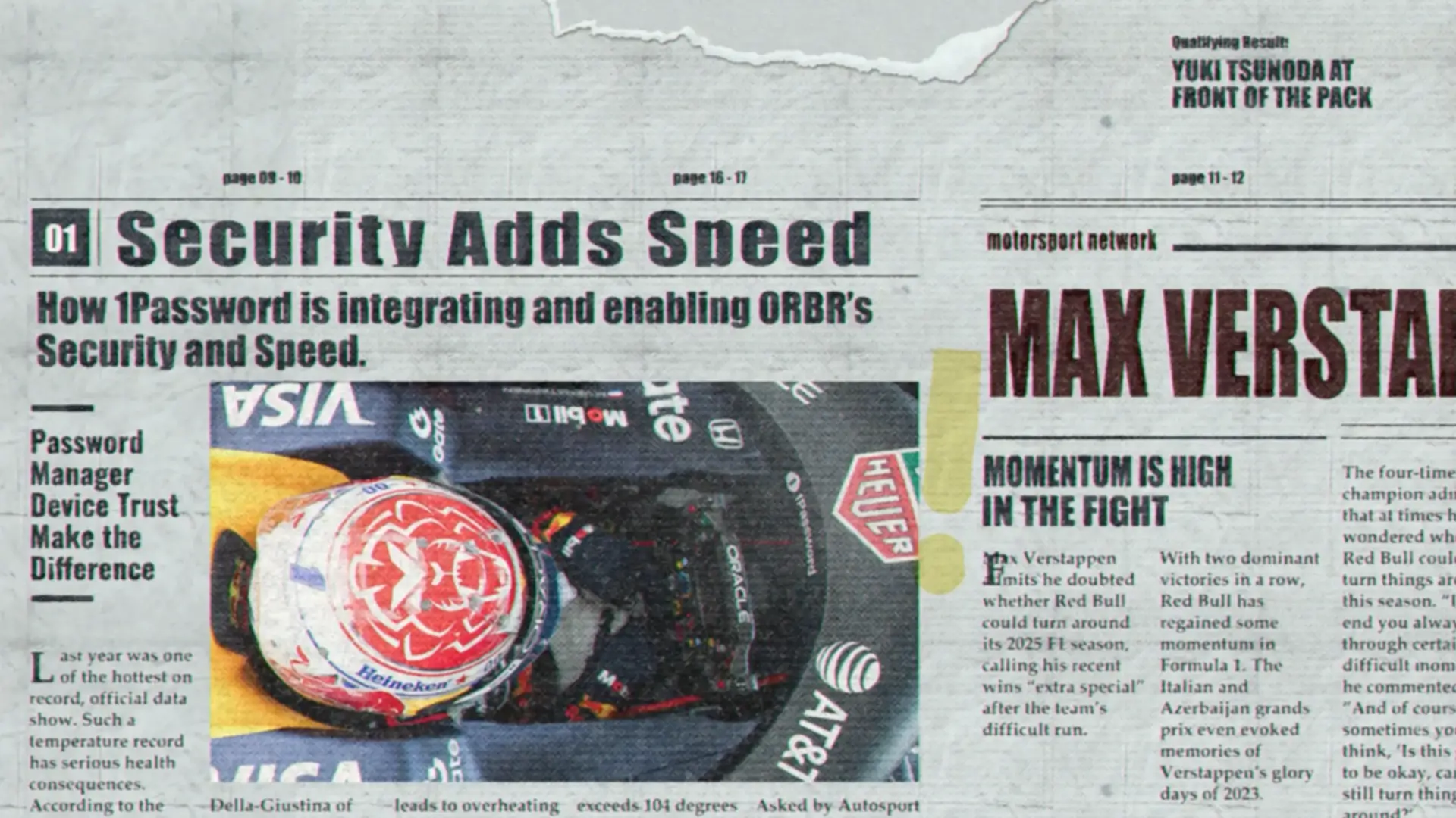 Security adds speed. How 1Password is integrating and enabling Oracle Red Bull Racing's security and speed.