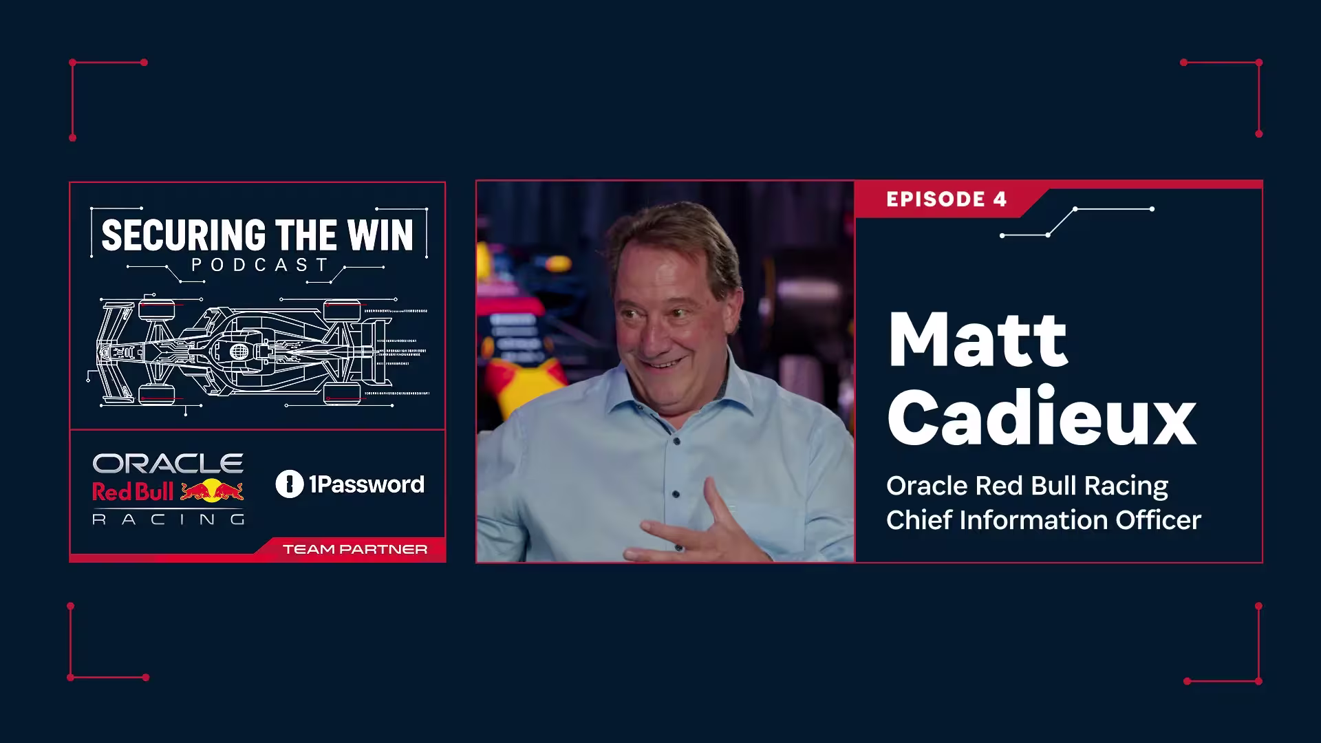 ORBR Docuseries blog header EP 4, Oracle Red Bull Racing CIO Matt Cadieux