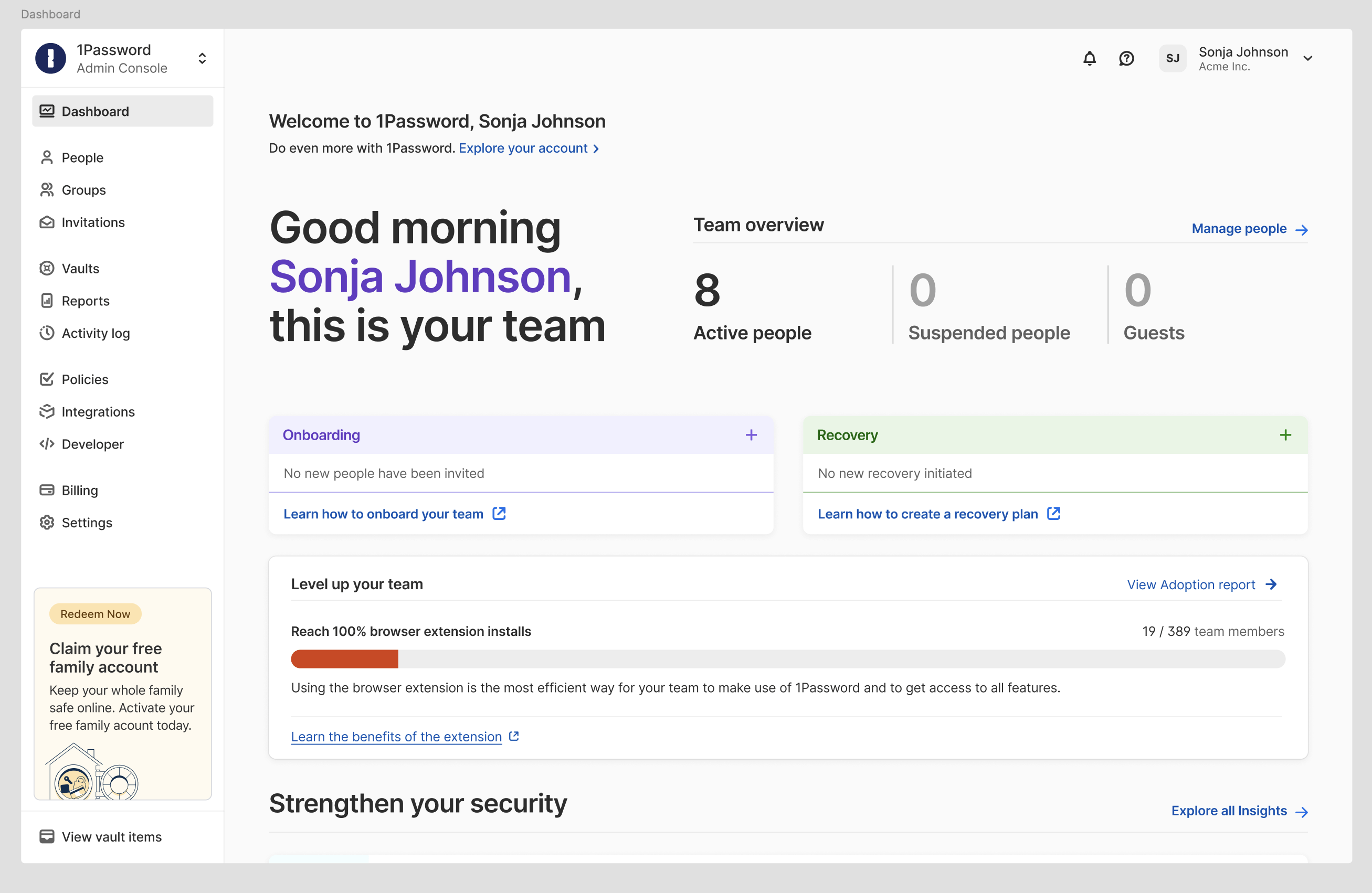 A screenshot showing the browser extension adoption report bar.