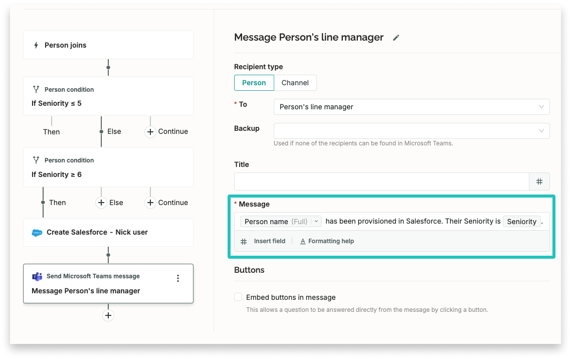 SaaS Manager - Provisioning user management for Salesforce integration step four