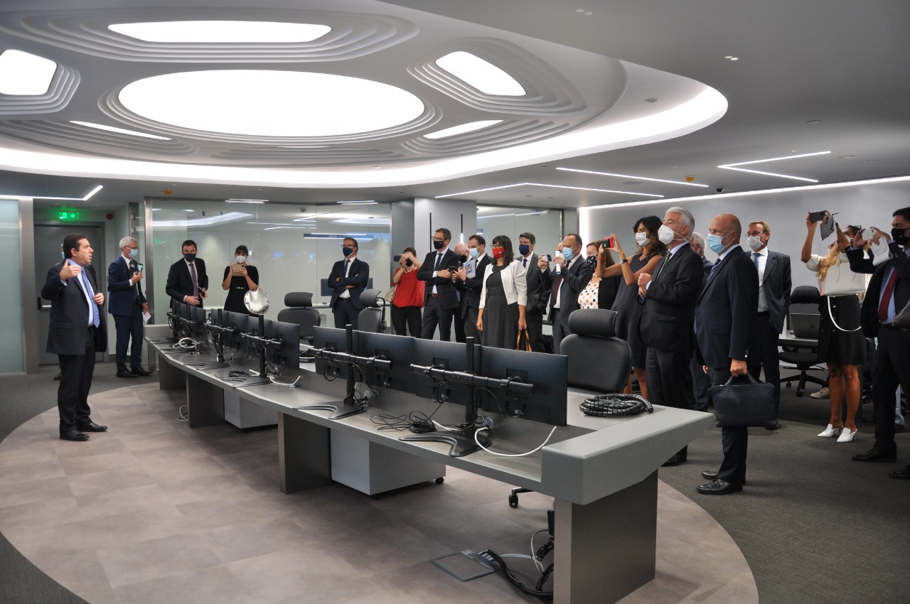 The inauguration of the Incident Management Centre at the Ministry of Migration and Asylum, Athens. Source: Notis Mitarachi on Twitter, September 2021. 