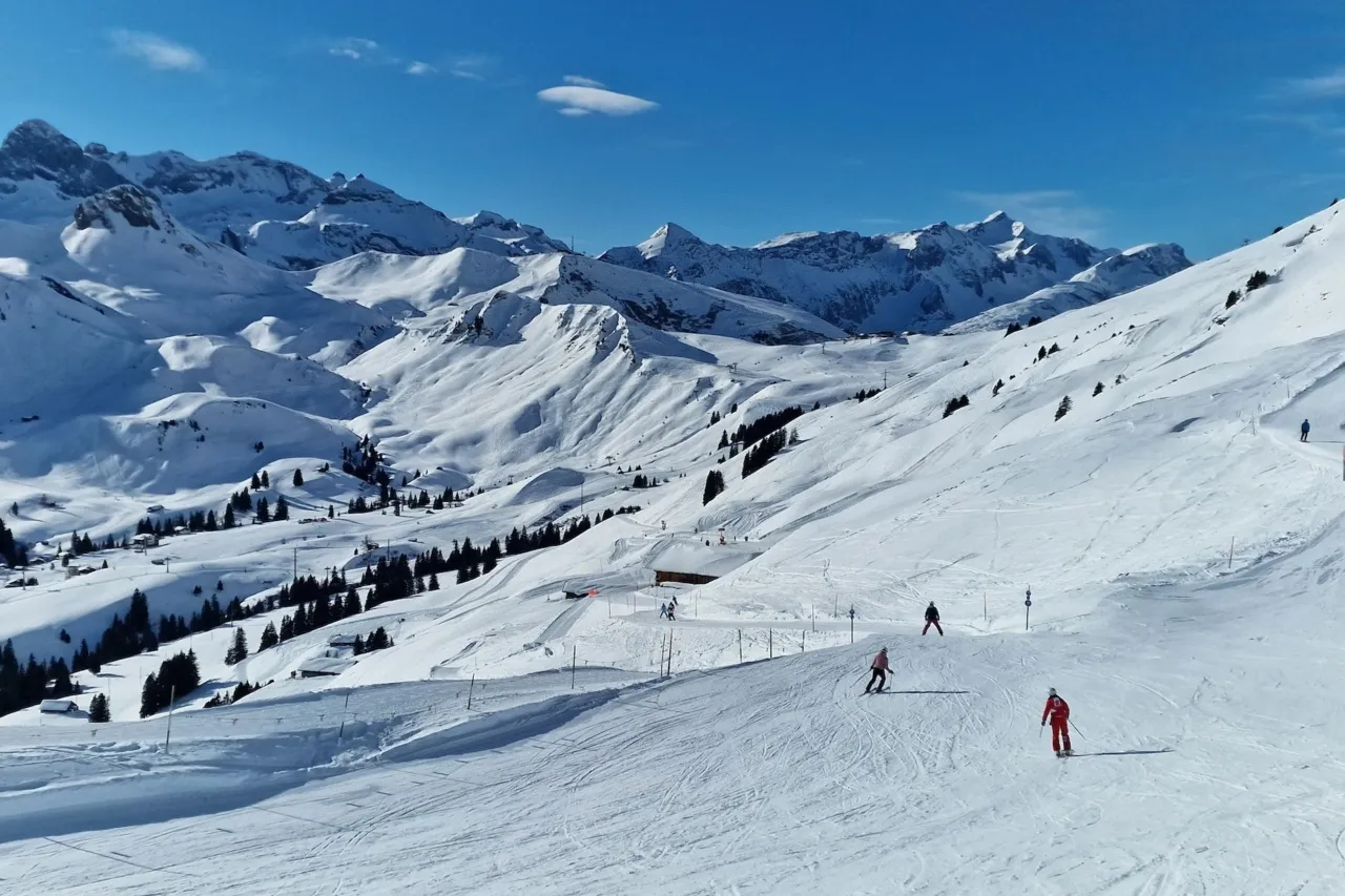 Het skigebied Adelboden. Foto: Ilse Nijhof