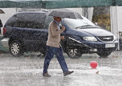 Dit weekend stevige regenval in delen Spanje en Portugal