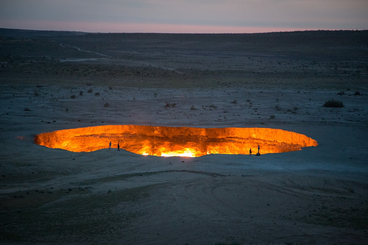 Krater van Derweze, de poort naar de hel. Foto: Adobe Stock / Yoshie