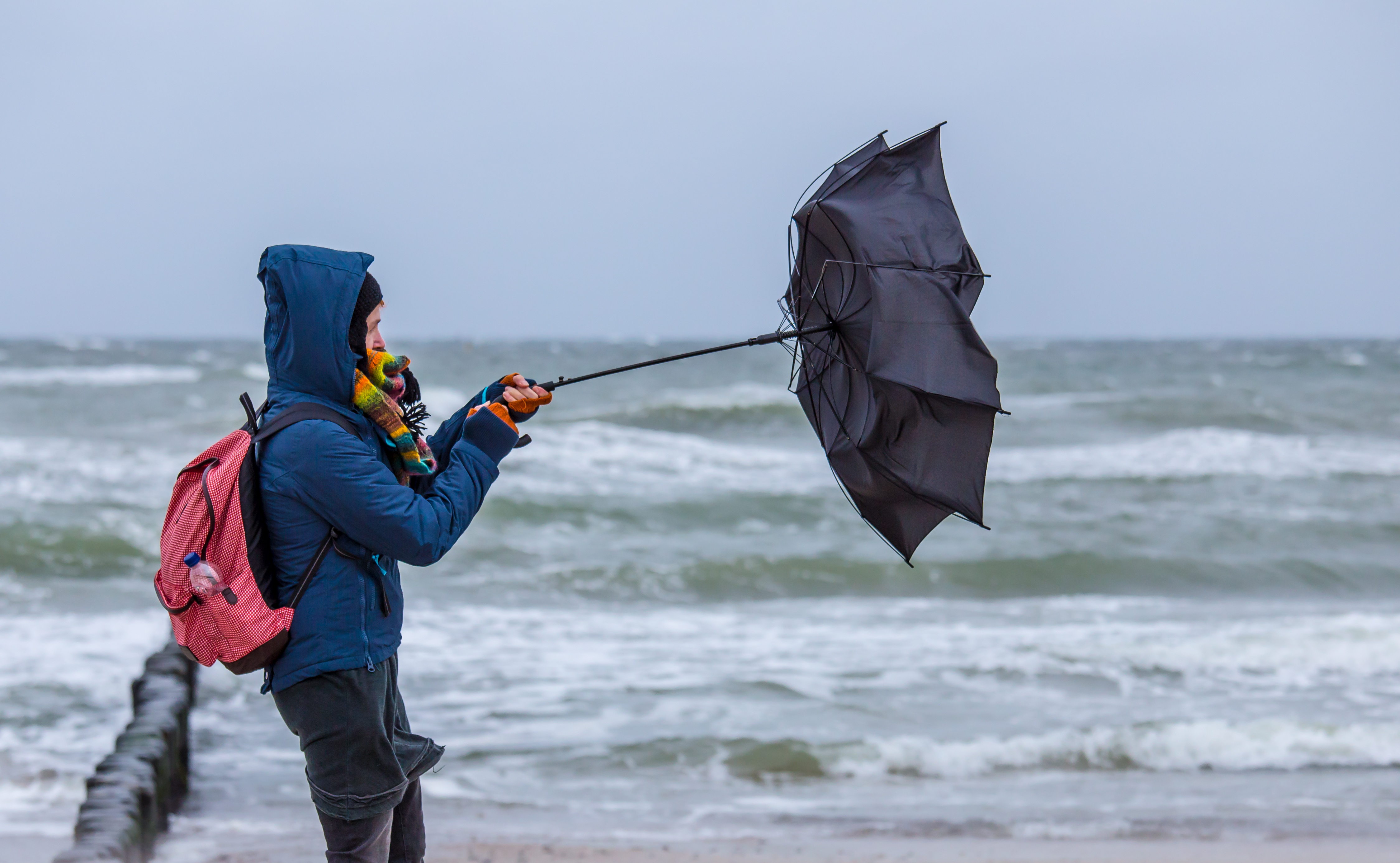 Geen in tegenstelling tot tyfoon Bij welke windkracht gebruik je een stormparaplu?