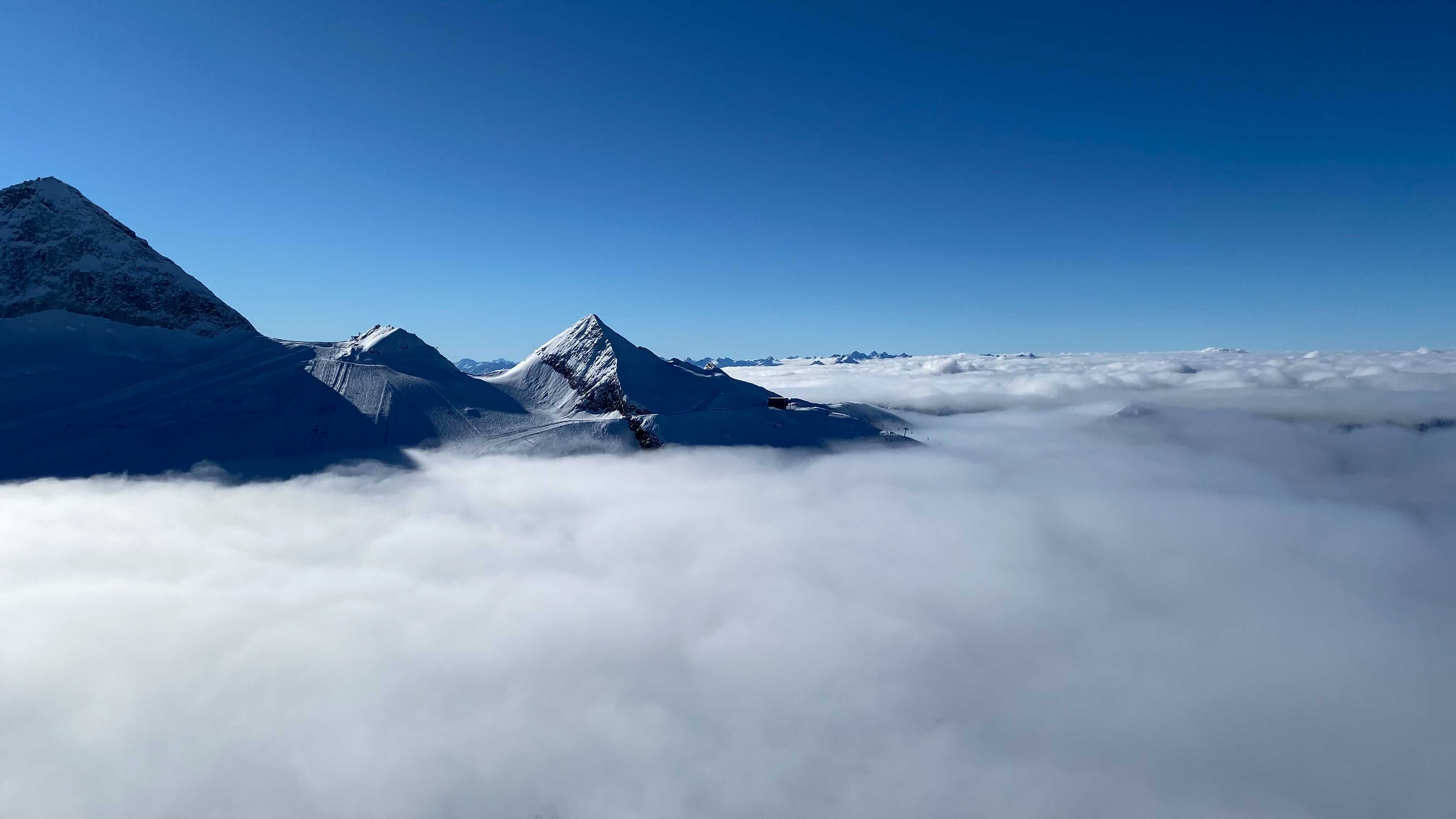 Tot en met het weekend veel zon in de Alpen