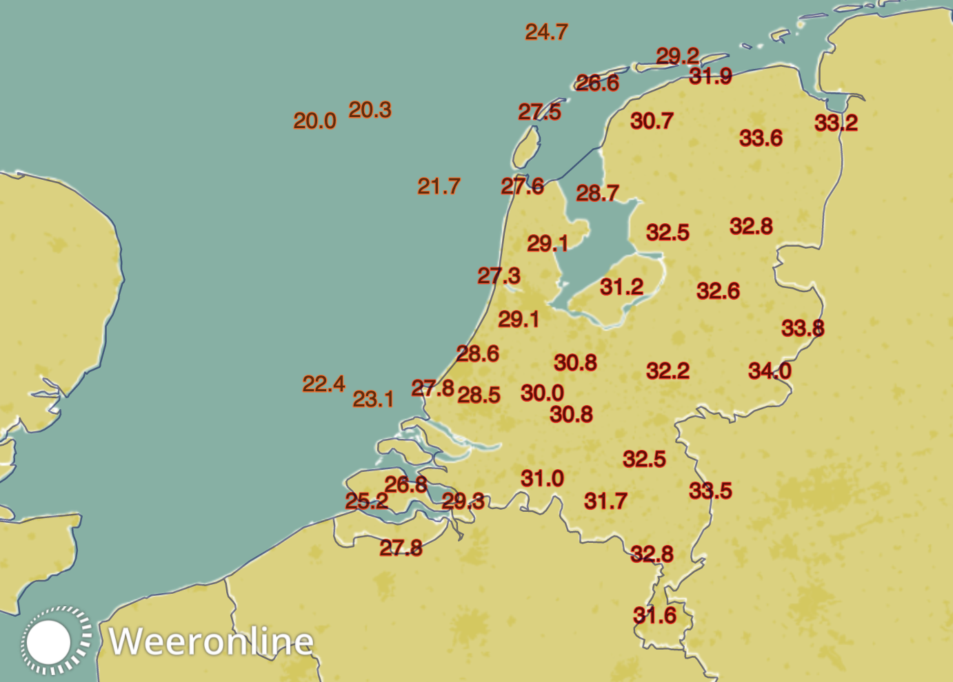 Warmste 17 juni ooit gemeten in Nederland Warmste 17 juni ooit gemeten in Nederland
