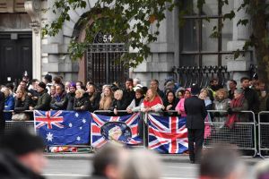 Droog tijdens staatsbegrafenis koningin Elizabeth