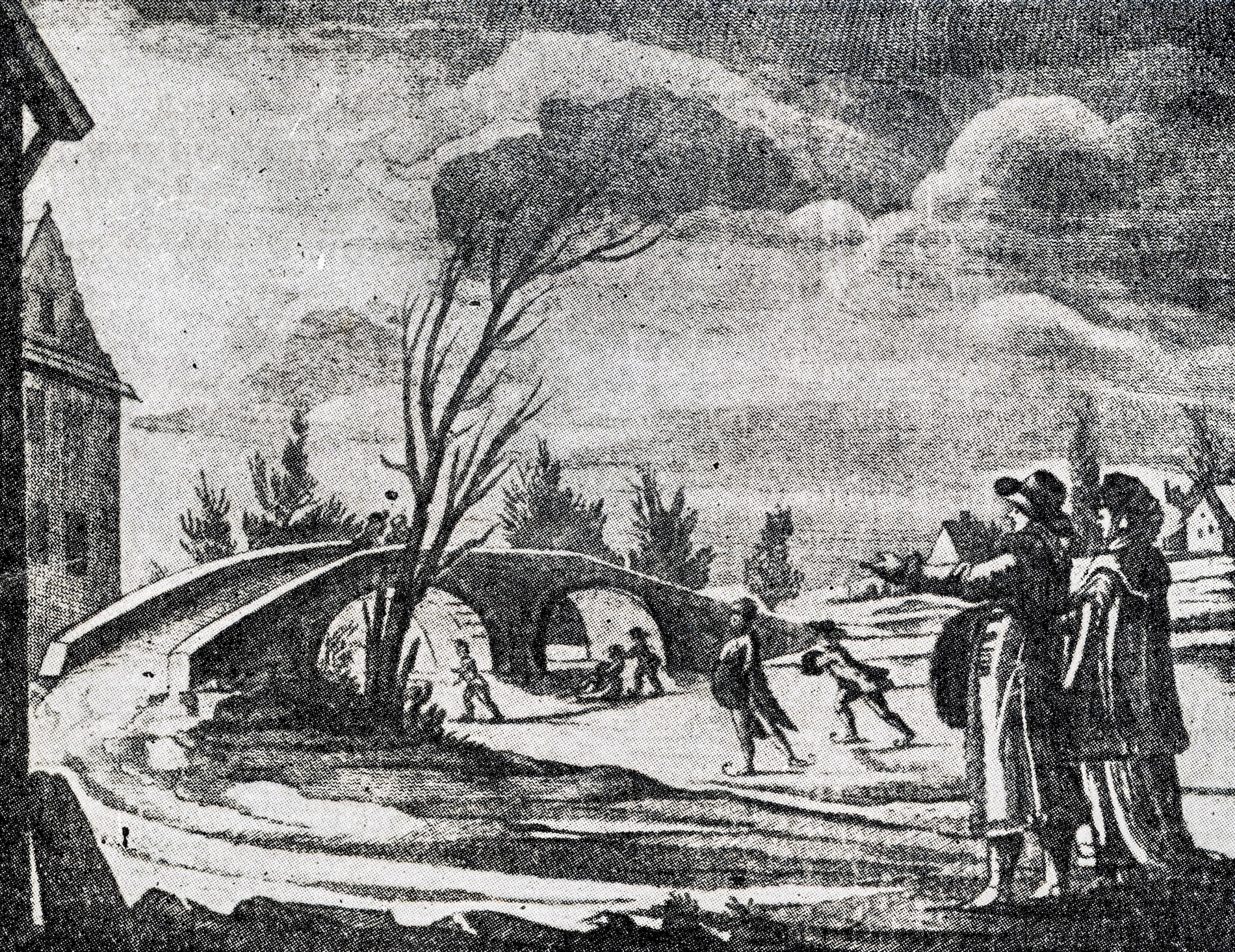 Schaatsen in de 18e eeuw. Foto: Adobe Stock / juulijs