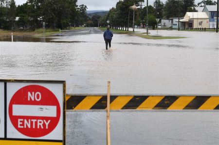 Overstromingen in oosten Australië door zware regenval