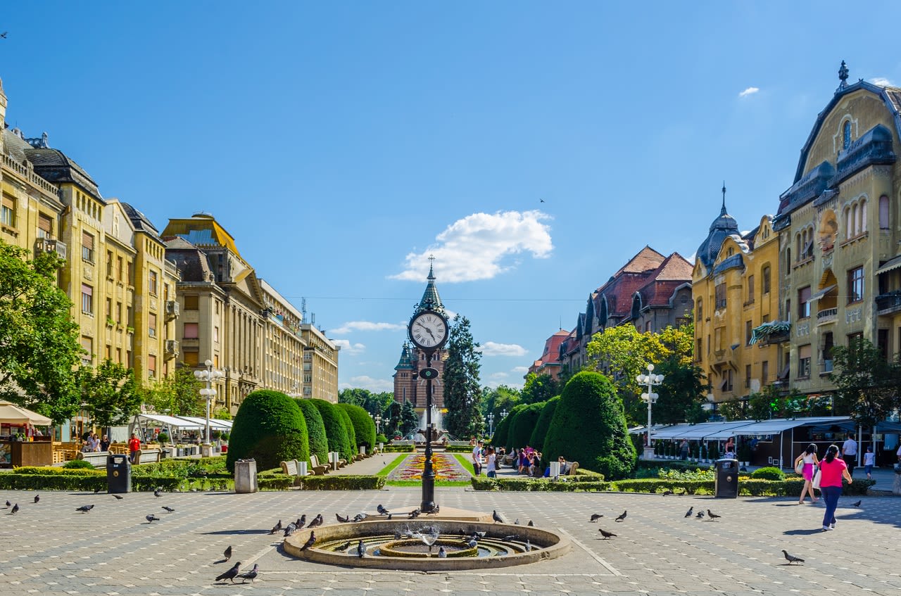 Victory square - piata victoriei - Timisoara. Foto: Adobe Stock / dudlajzov