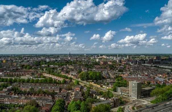 Groningen van boven. Beeld: Skitterphoto