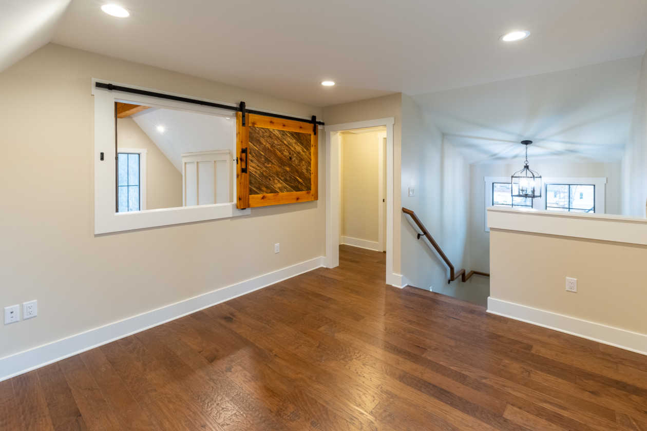 The upstairs flex space at the Geiger residence in Cullowhee, NC.