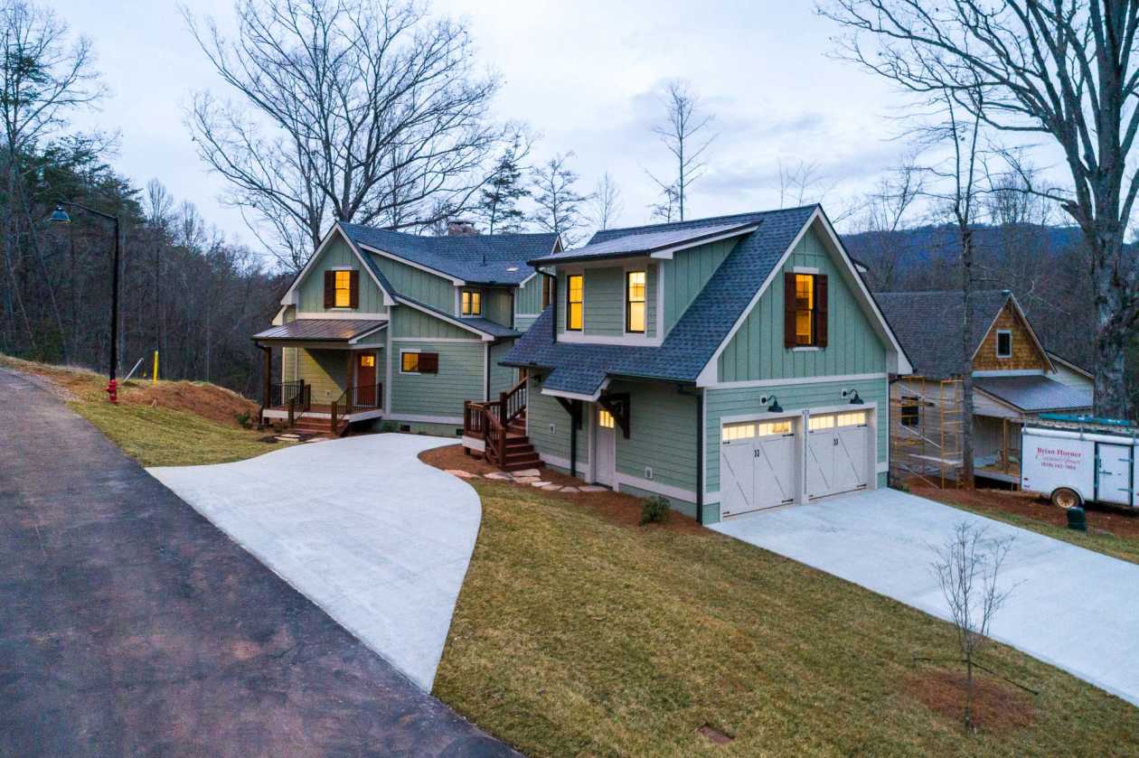 The exterior of the Geiger residence in Cullowhee, NC.