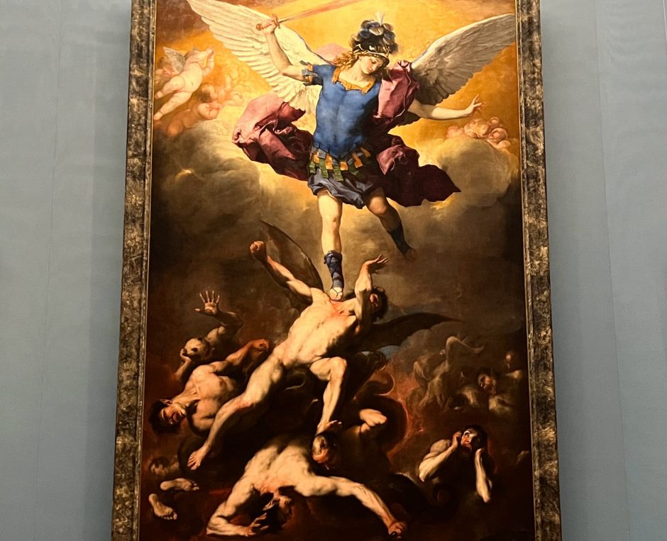 Saint Michael Vanquishing the Devils, Luca Giordano (1664). Photo: Tas Tóbiás