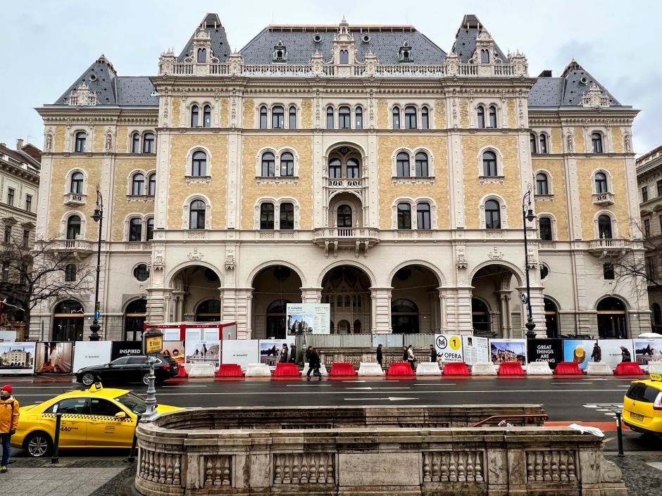 Lechner's MÁV building (1882-84) on Andrássy Avenue is currently being transformed into a fancy W Hotel. Photo: Tas Tóbiás