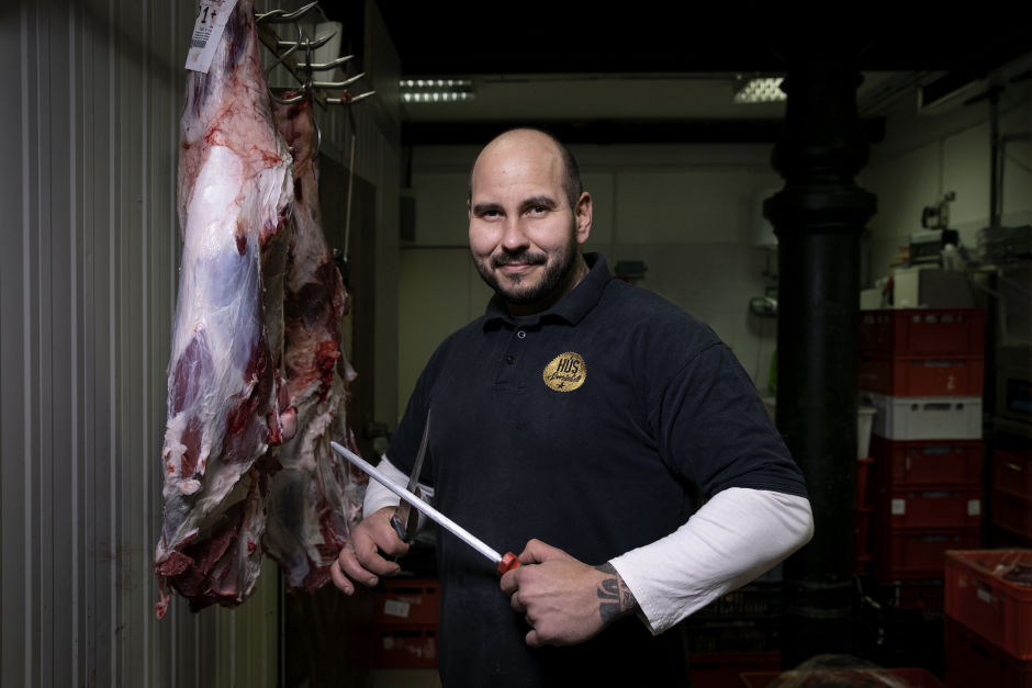His colleagues rely on Krisztián to break down bigger cuts of meat. Photo: István Huszti for Offbeat