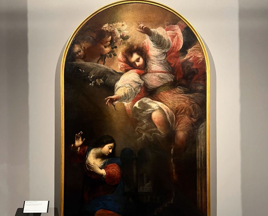 Sebastiano Mazzoni's gorgeous annunciation from c. 1650 at the Gallerie dell’Accademia in Venice. Photo: Tas Tóbiás 
