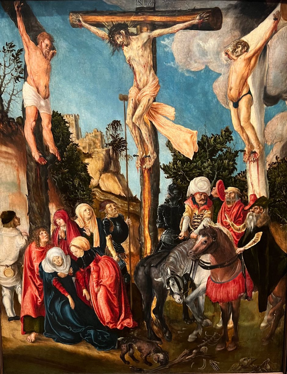 The Crucifixion, by Lucas Cranach the Elder (1500/1501). Photo: Tas Tóbiás