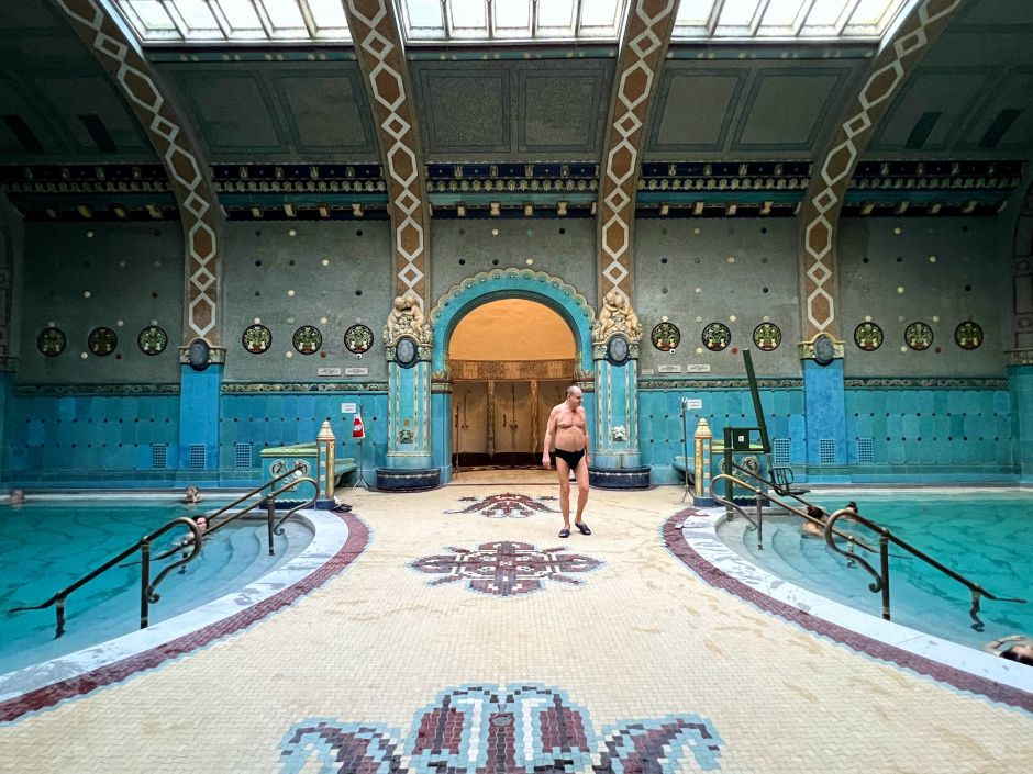 Gellért Baths is known for its ornate interior decorations inspired by the Art Nouveau and produced by the Pécs-based ceramics manufacturer, Zsolnay. Photo: Tas Tóbiás