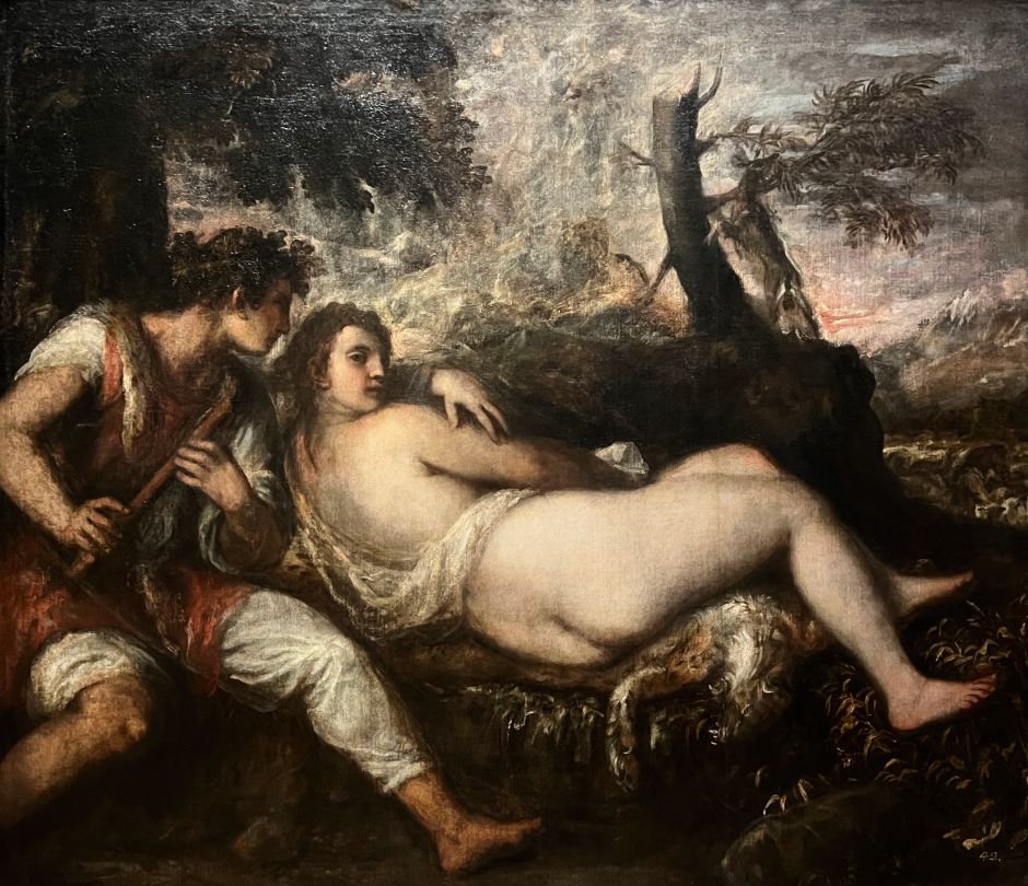 Nymph and Shepherd, by Titian (1570/75). Photo: Tas Tóbiás