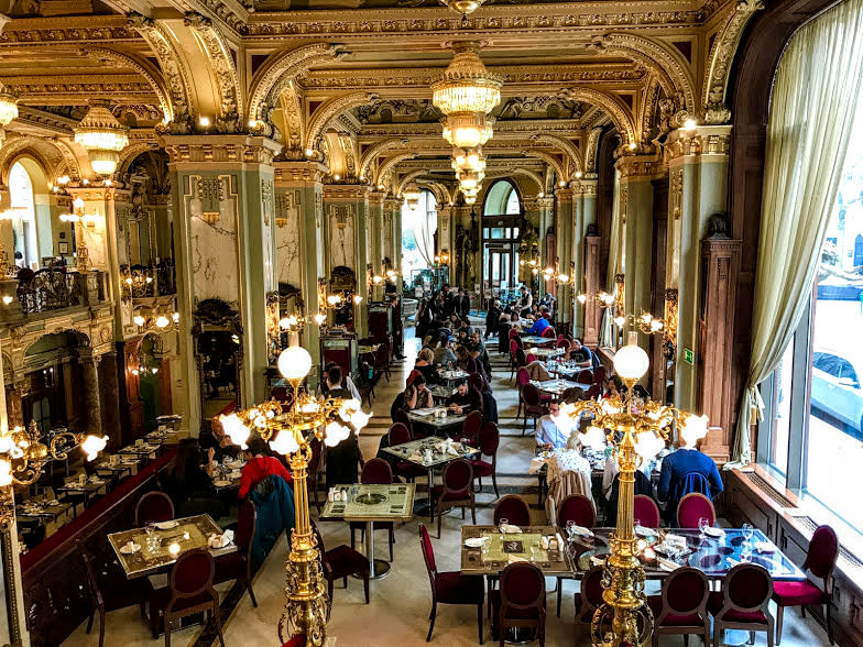 The unbridled neo-Baroque interior of Budapest's New York Cafe. Photo: Tas Tóbiás