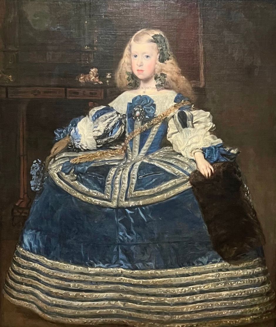 Habsburg Infanta Margarita in a Blue Dress, by Diego Velázquez (1659). Margarita married her uncle, Emperor Leopold I, moved from Madrid to Vienna in 1666, and inspired her husband to expel the Jewish community from the city. Photo: Tas Tóbiás