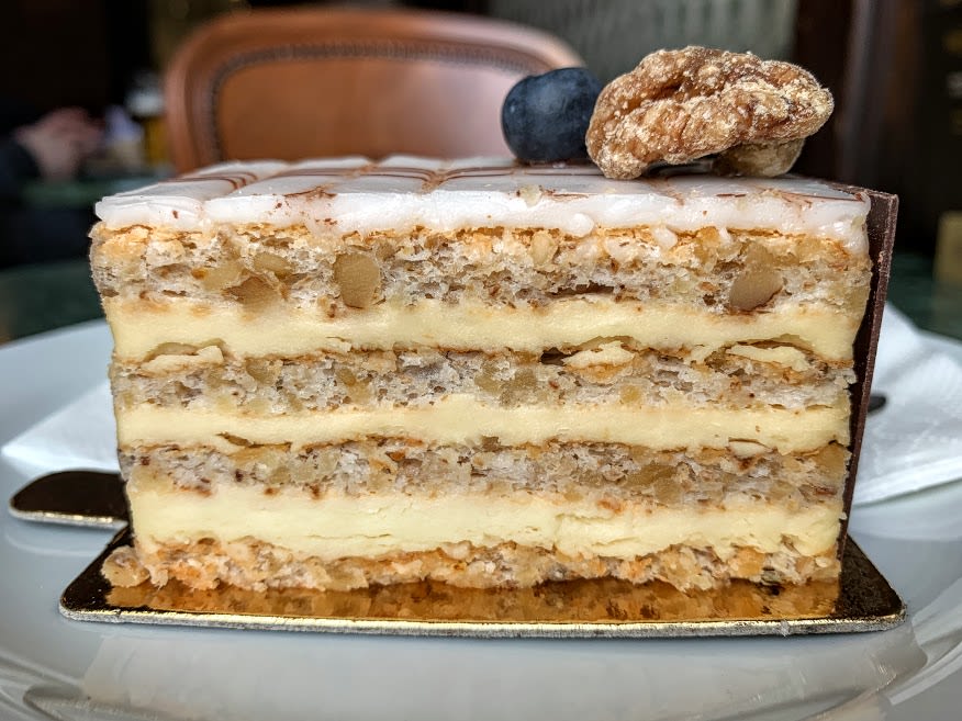 Named after a prominent aristocratic family in Hungary, the Esterházy torte is popular across Central Europe. Photo: Tas Tóbiás