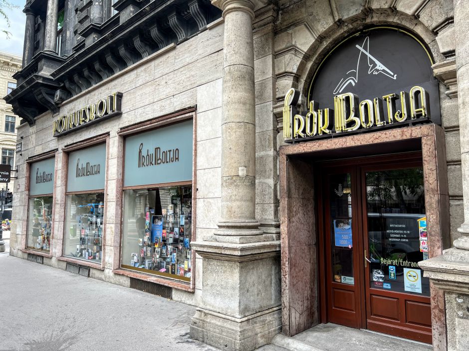 Írók Boltja is a legendary bookstore in Budapest with a small section of English titles too. Photo: Tas Tóbiás