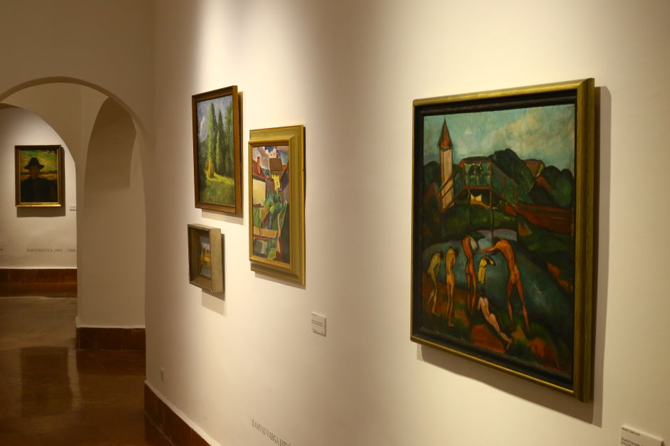 Paintings at the Czóbel Museum in Szentendre. Photo: Tas Tóbiás