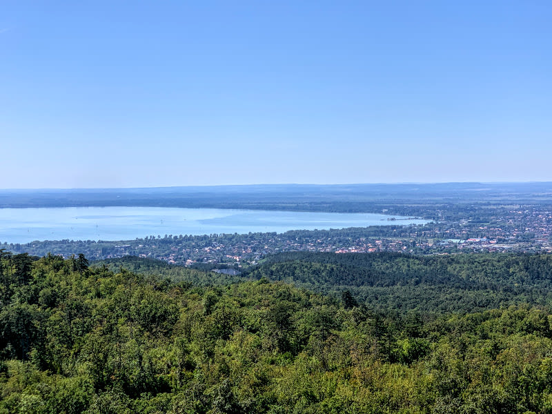 The Berzsenyi lookout point with vistas of Keszthely and Lake Balaton. Photo: Tas Tóbiás