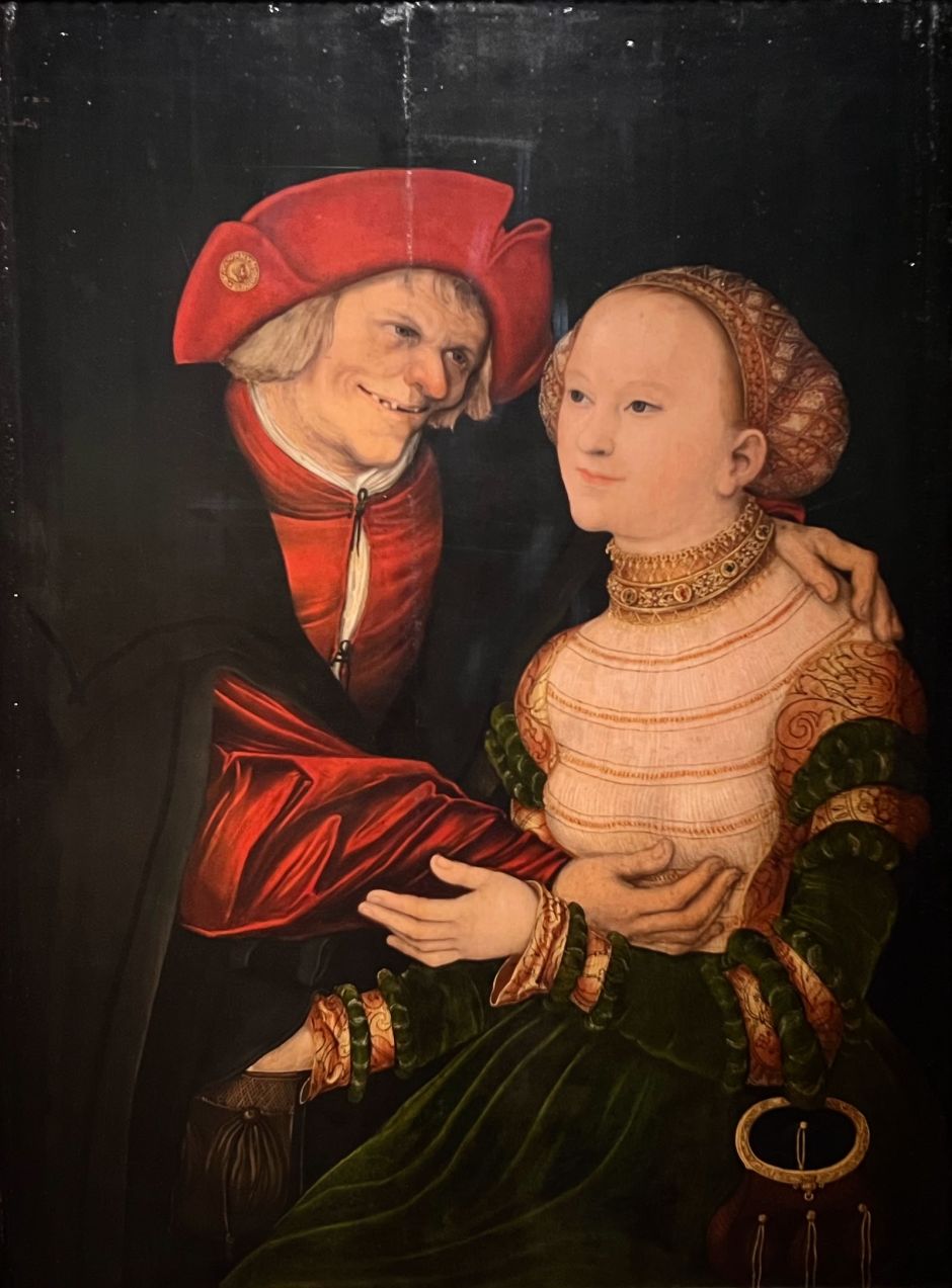 Ill-Matched Couple, by Lucas Cranach the Elder (1522). Photo: Tas Tóbiás
