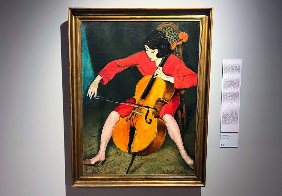 The Cellist (1928), by Róbert Berény, is part of the permanent exhibition at the Hungarian National Gallery. Photo: Tas Tóbiás