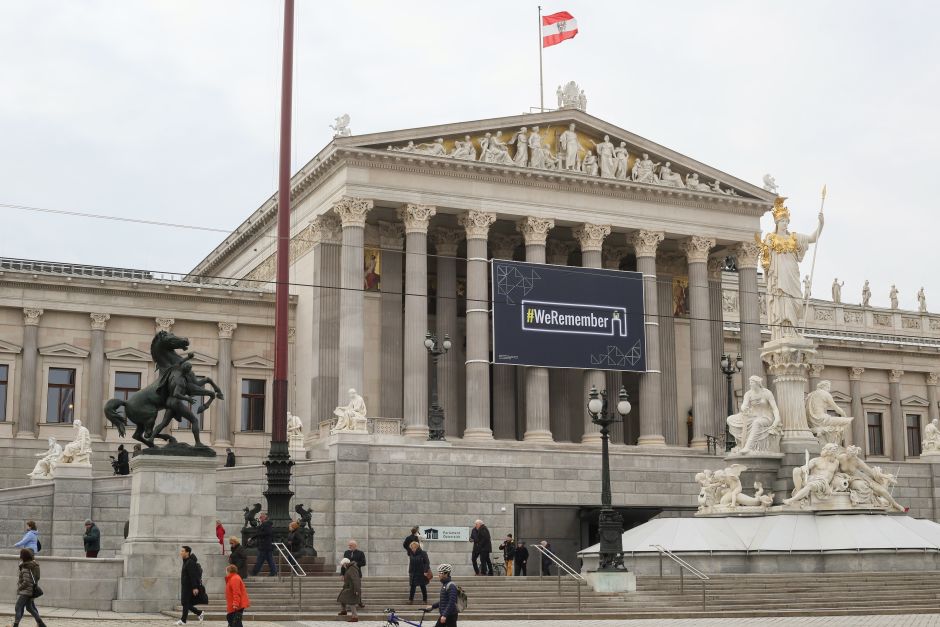The Greek-style building of Austria's Parliament, erected in 1874–1883, is located along the Ringstrasse. Photo: Tas Tóbiás