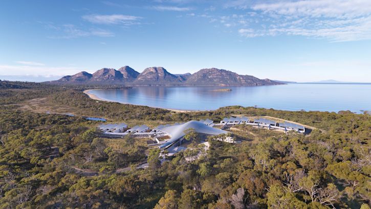 Aerial View of Saffire Freycinet