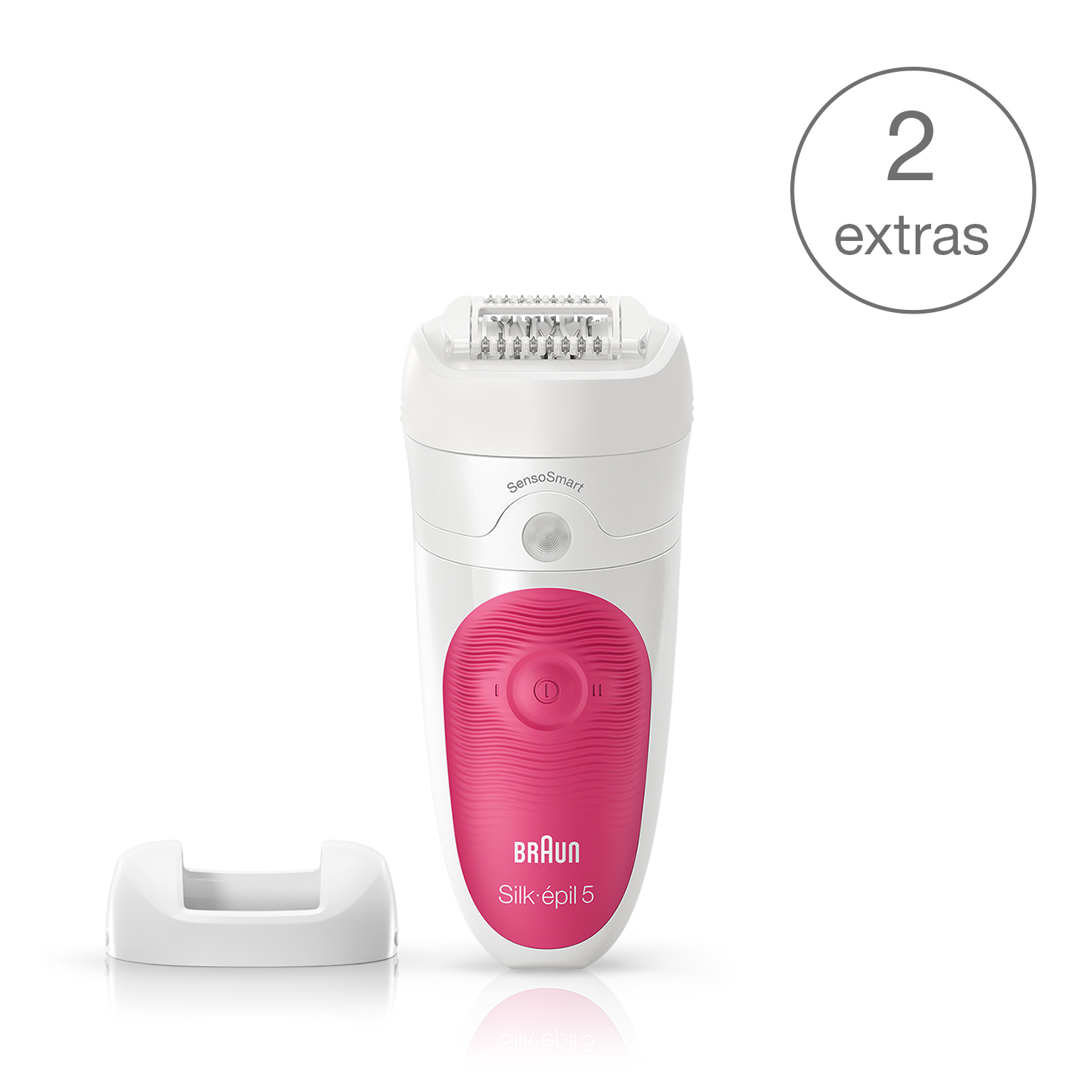Braun Silk épil 5 SensoSmart™ & Braun Wet for with 2 - Incl. women India Dry Extras 5/500 Epilator Massage Cap