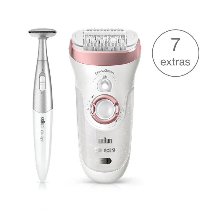 Braun Silk épil 9 SensoSmart™ 9/890 Wet & Dry epilator for women with 7  extras incl. Silk-épil 3in1 trimmer - Braun India