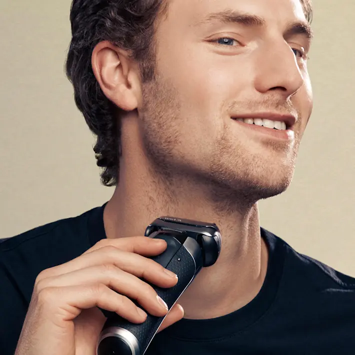 Close even on dense beard