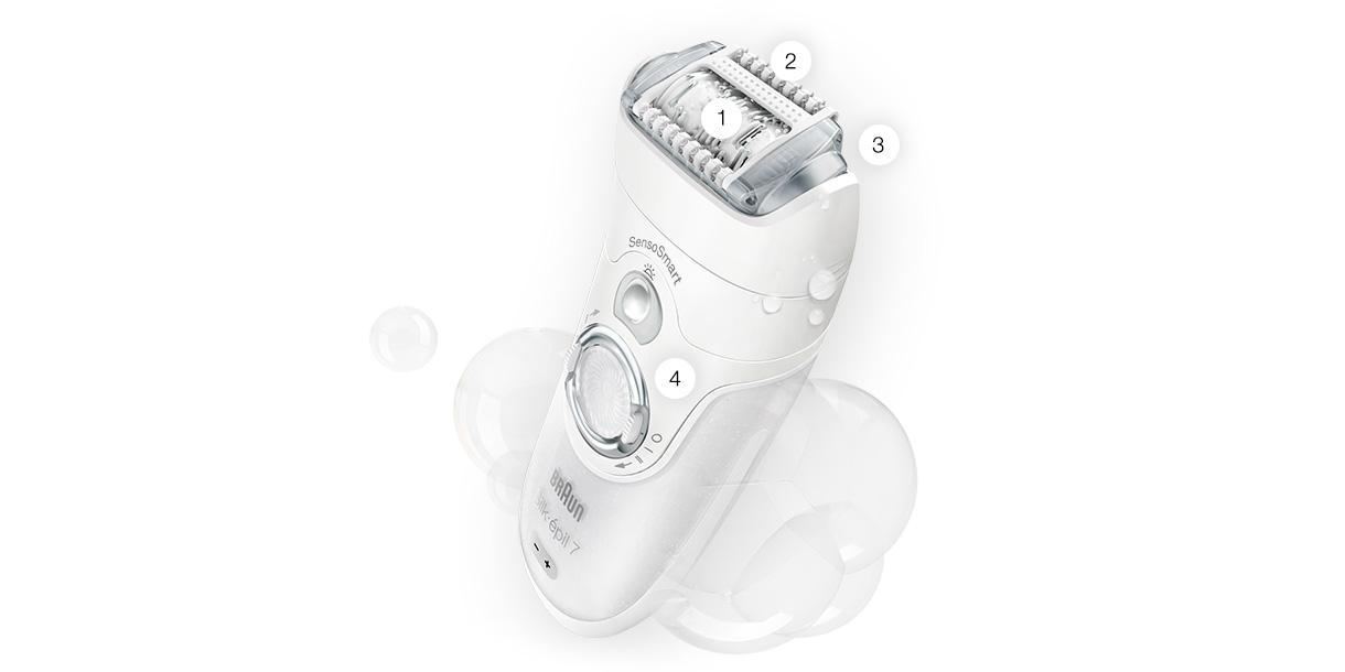 Braun Silk-épil 7 SensoSmart Wet & Dry Epilator & Facial Cleansing