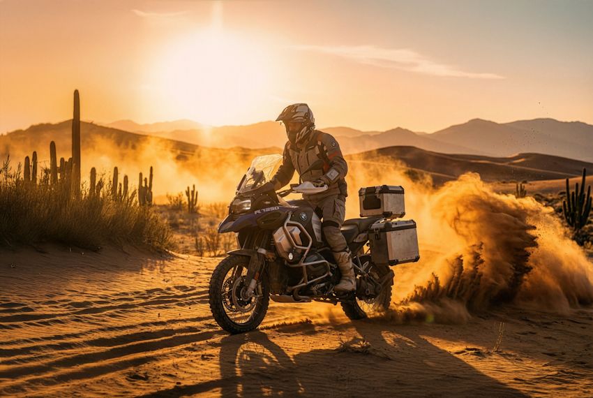 Moto nel deserto 1